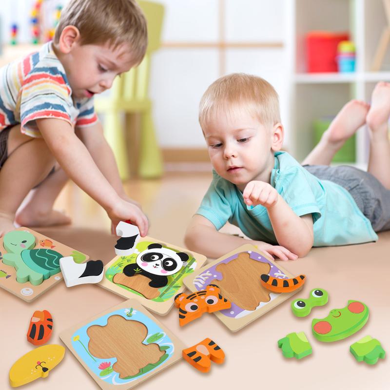 Wooden Puzzles for Toddlers