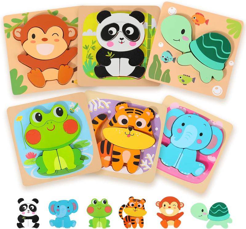 Wooden Puzzles for Toddlers