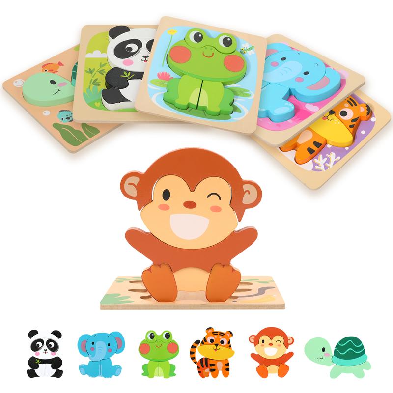 Wooden Puzzles for Toddlers
