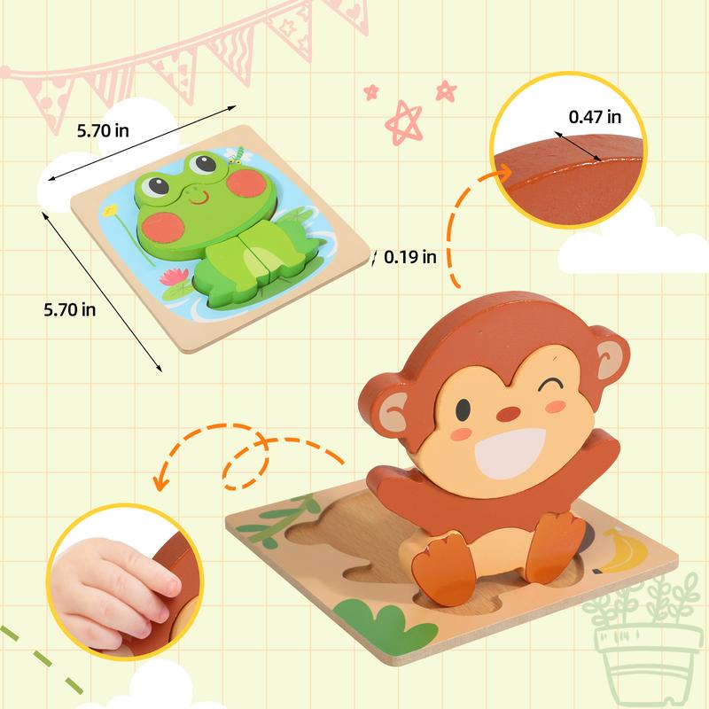 Wooden Puzzles for Toddlers